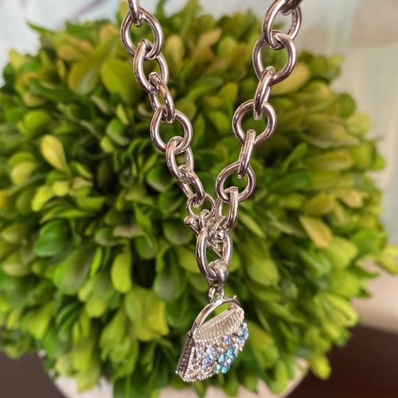 SUPER CUTE 🩶SILVER-TONE & BLUE🩵 BRACELET FASHION JEWELRY 🌟EUC🌟 - Picture 3 of 7